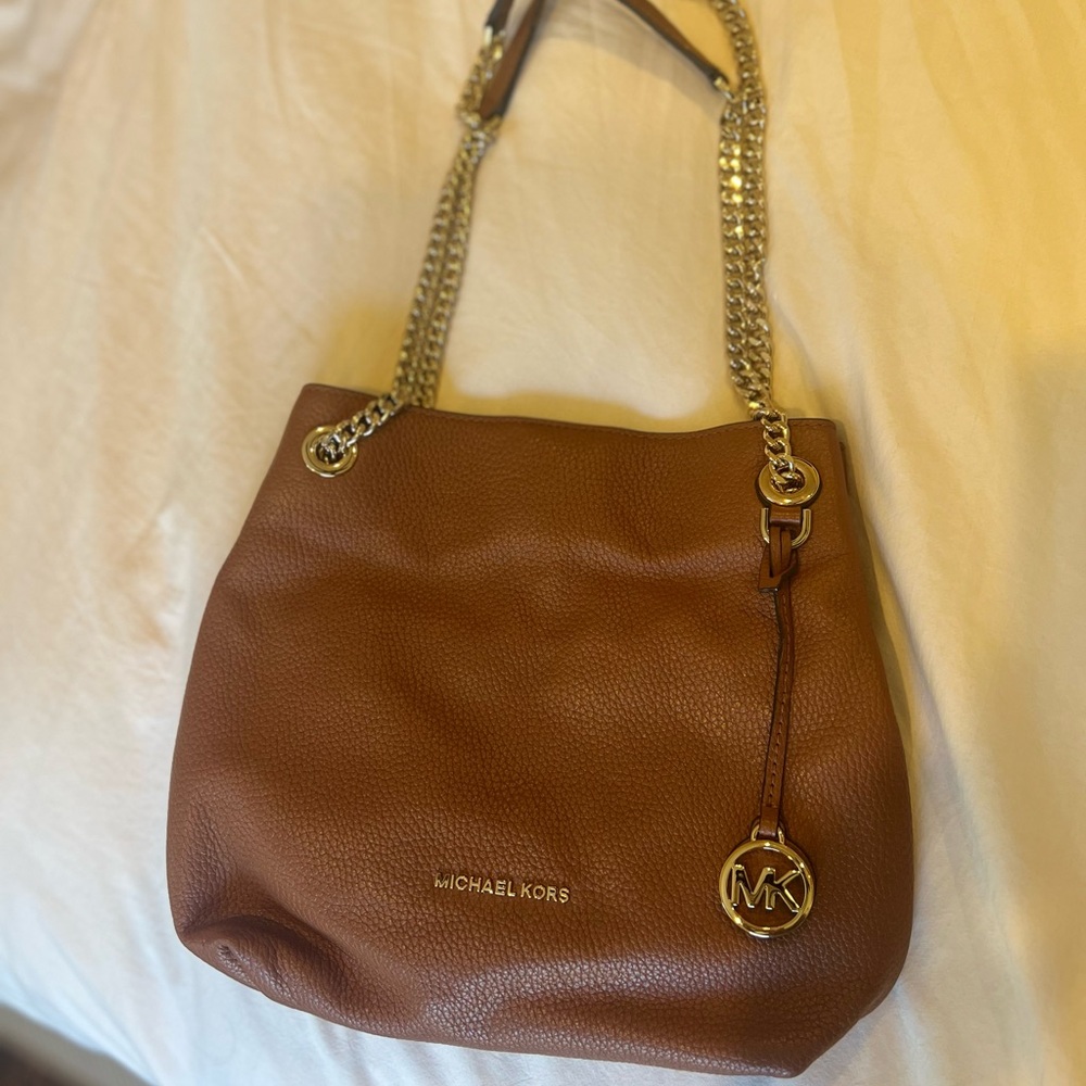 NEW Michael Kors Brown Leather Shoulder Bag